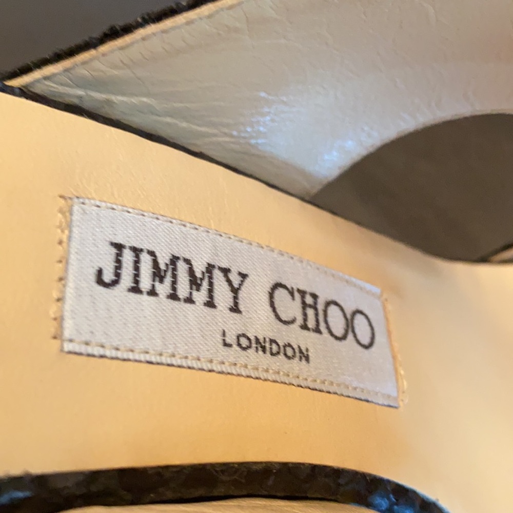 Jimmy Choo Wooden Heel Sandals - Picture 6 of 9